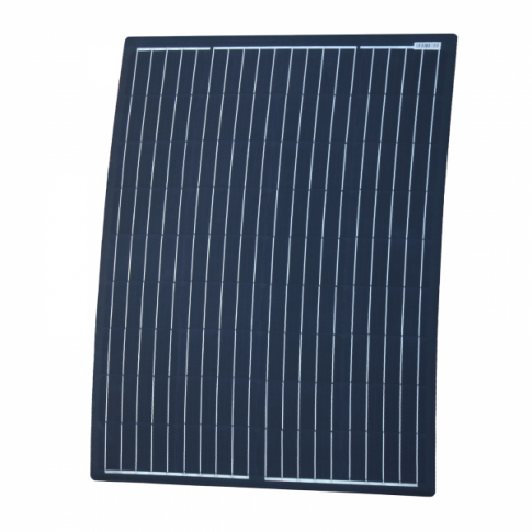 100W BLACK REINFORCED SEMI-FLEXIBLE SOLAR PANEL