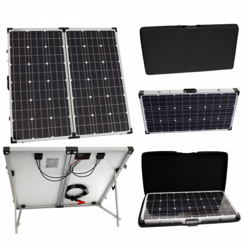 120W 12V LIGHTWEIGHT FOLDING SOLAR CHARGING KIT WITH MPPT CONTROLLER
