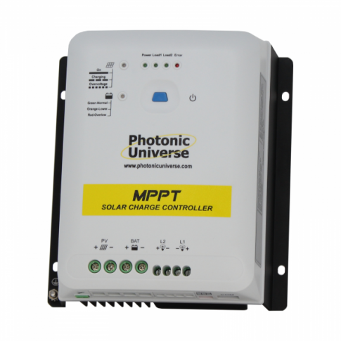 HIGH EFFICIENCY 30A MPPT SOLAR CHARGE CONTROLLER WITH DUAL FIXED LOAD OUTPUTS